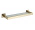 Полка стеклянная VBI JUPITER BRUSH GOLD VBI  040609BG 040609BG