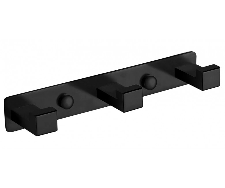 Крючок для полотенец VBI QUADRO BLACK тройной VBI  049703BL 049703BL