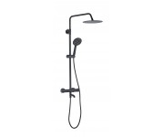 Душевой гарнитур VBI MILANO BLACK с термостатом и изливом VBI  050111BL