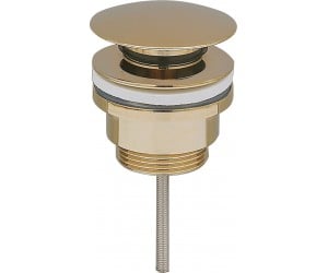 Донный клапан для раковины VBI BRUSHED GOLD click-clack универсальный VBI  059000BG