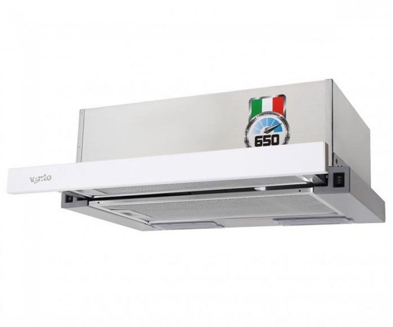 Кнопкова витяжка на кухні VENTOLUX  GARDA 50 WH/X (650) IT GARDA 50 WH/X (650) IT