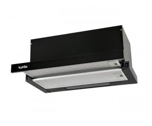 Телескопічна витяжка VENTOLUX  GARDA 60 BK (1000) H