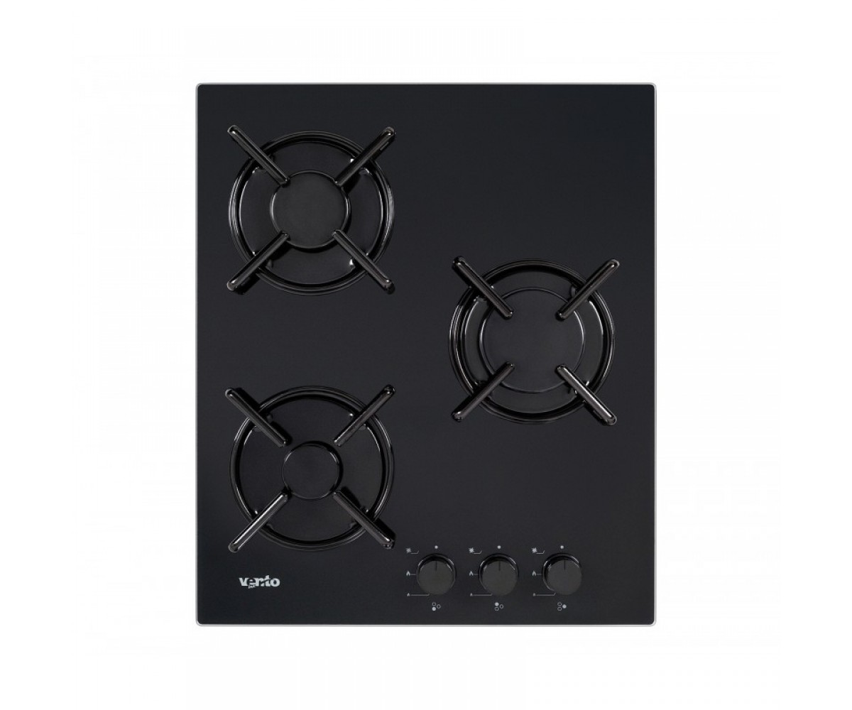 Газова поверхня, 3 конфорки VENTOLUX  HG430 K4G (BK) HG430 K4G (BK)