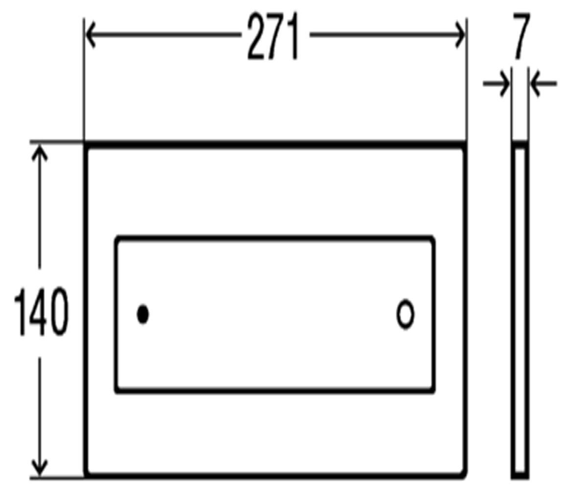 Клавиша смыва  VISIGN FOR STYLE 12 597252:Чертеж 