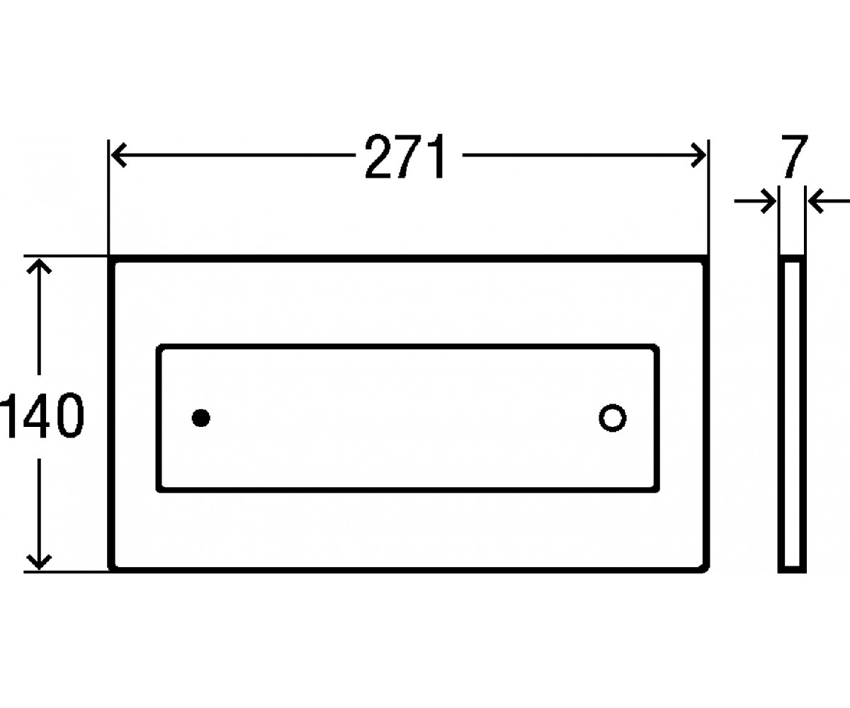 Клавиша смыва  VISIGN FOR STYLE 12 675608:Чертеж 