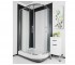 Душевая левосторонняя кабинка  OQU-120X90X1850 L CHROME:Фото 1