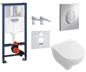 Монтажний комплект з унітазом VILLEROY & BOCH O.NOVO 387260H1