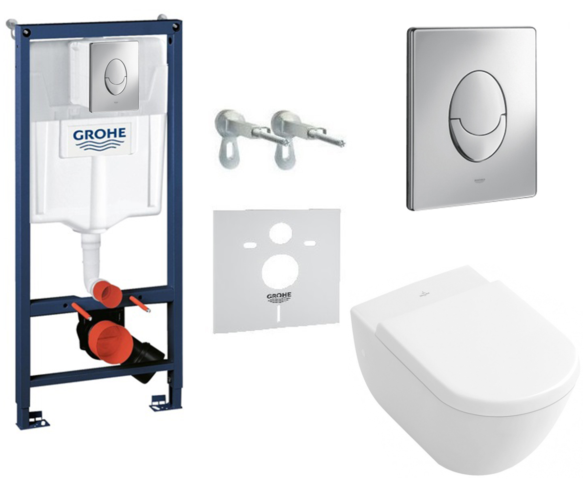 Монтажний комплект з унітазом VILLEROY & BOCH SUBWAY 38726600 38726600