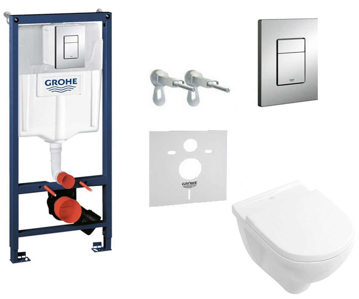 Монтажний комплект з унітазом VILLEROY & BOCH O.NOVO 387760HR 387760HR