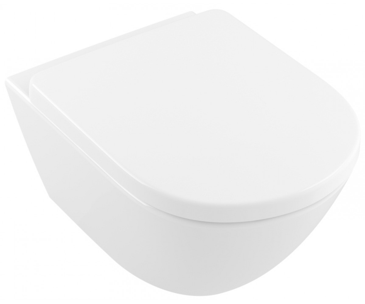 Унітаз з відкритим змивним краєм VILLEROY & BOCH SUBWAY 2.0 COMFORT 4609R001+9M86S101 4609R001+9M86S101