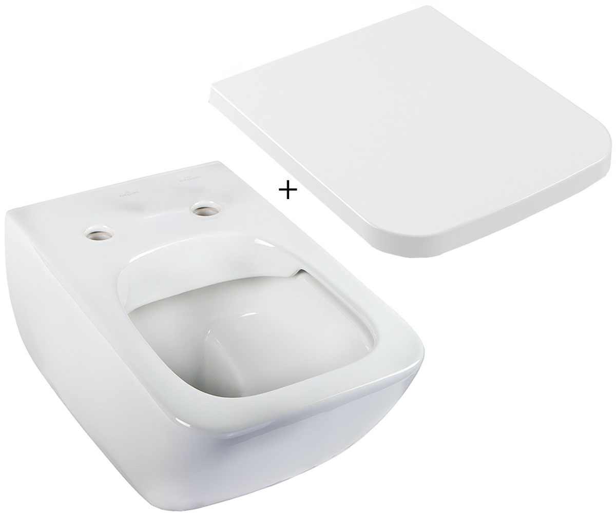 Унітаз з сидінням VILLEROY & BOCH VENTICELLO 4611R001P+8M22S101 4611R001P+8M22S101
