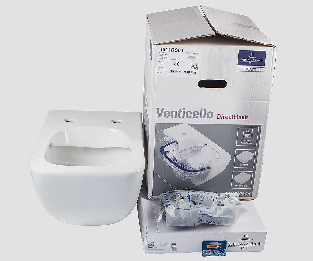 Унитаз с крышкой микролифт  VENTICELLO 4611RS01:Фото 7