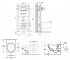 Унитаз с инсталляцией 3 в 1  ARCHITECTURA 4694HR01+201010:Чертеж 