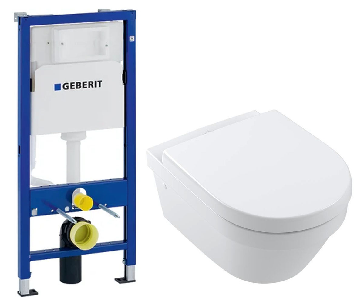 Унітаз з установкою 3 в 1 VILLEROY & BOCH ARCHITECTURA 4694HR01+458.103.00.1 4694HR01+458.103.00.1