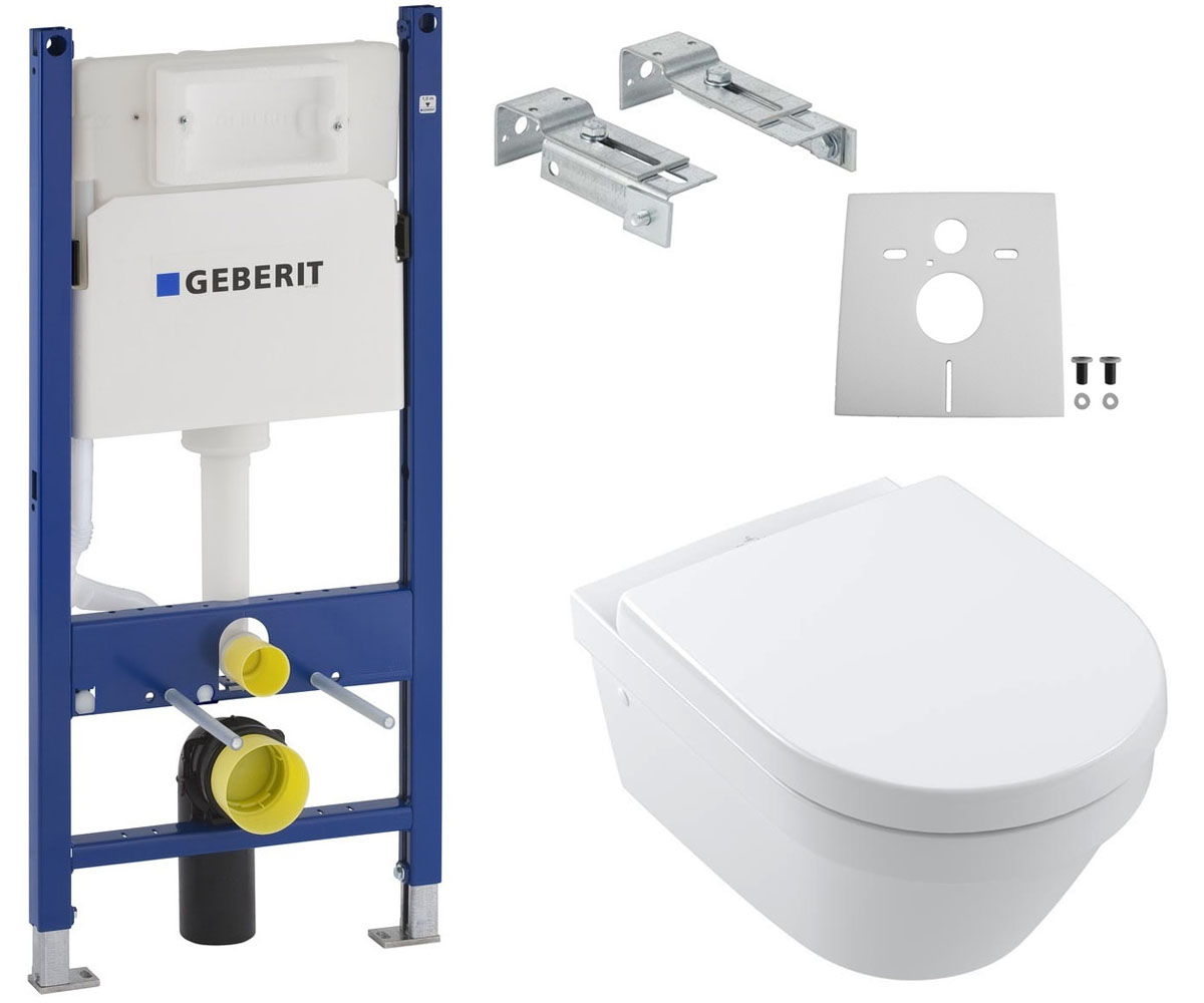 Унітаз з установкою 3 в 1 VILLEROY & BOCH ARCHITECTURA 4694HR01+458.126.00.1 4694HR01+458.126.00.1