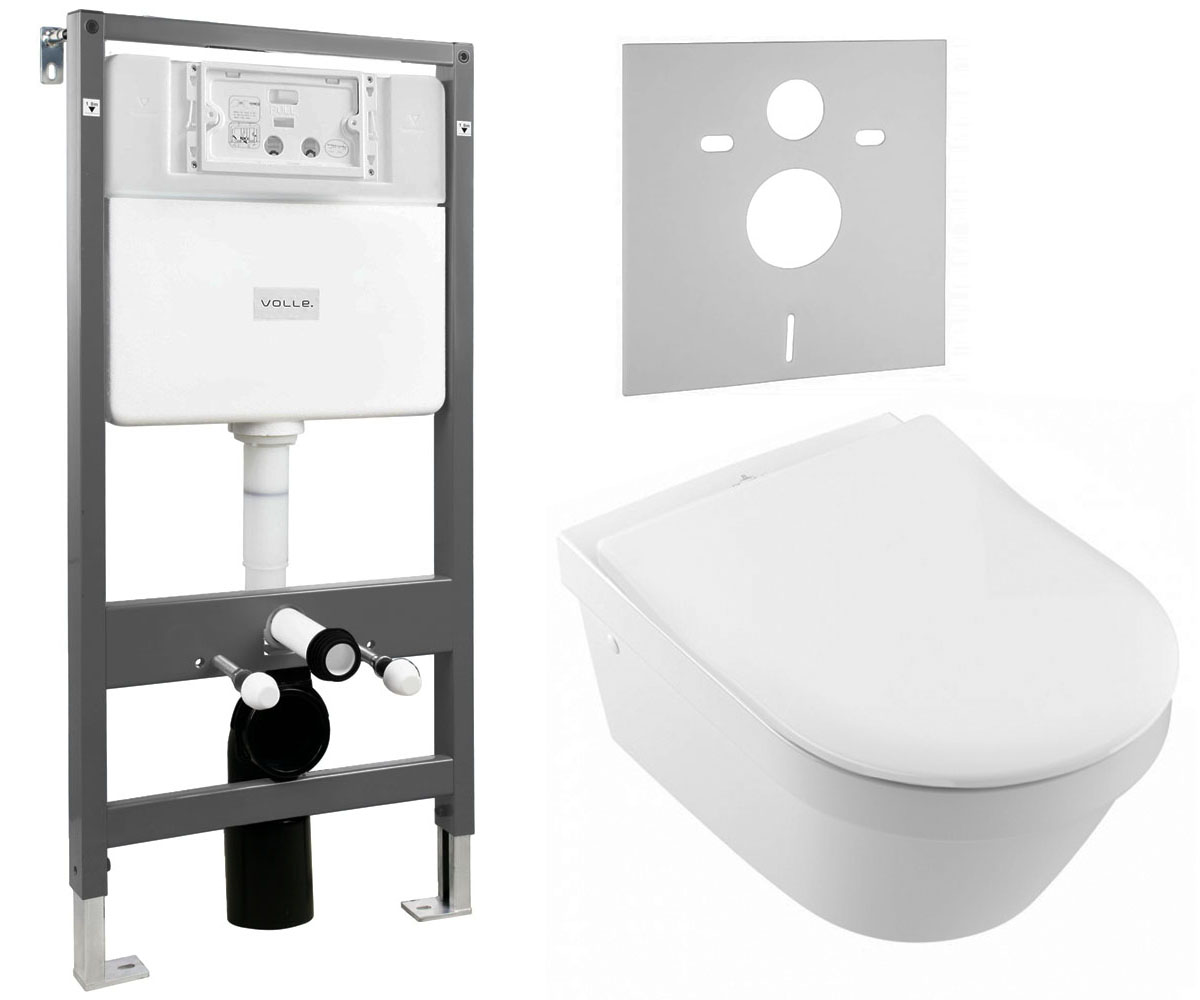 Унітаз з установкою 3 в 1 VILLEROY & BOCH ARCHITECTURA 4694R001+9M70S101+212010 4694R001+9M70S101+212010