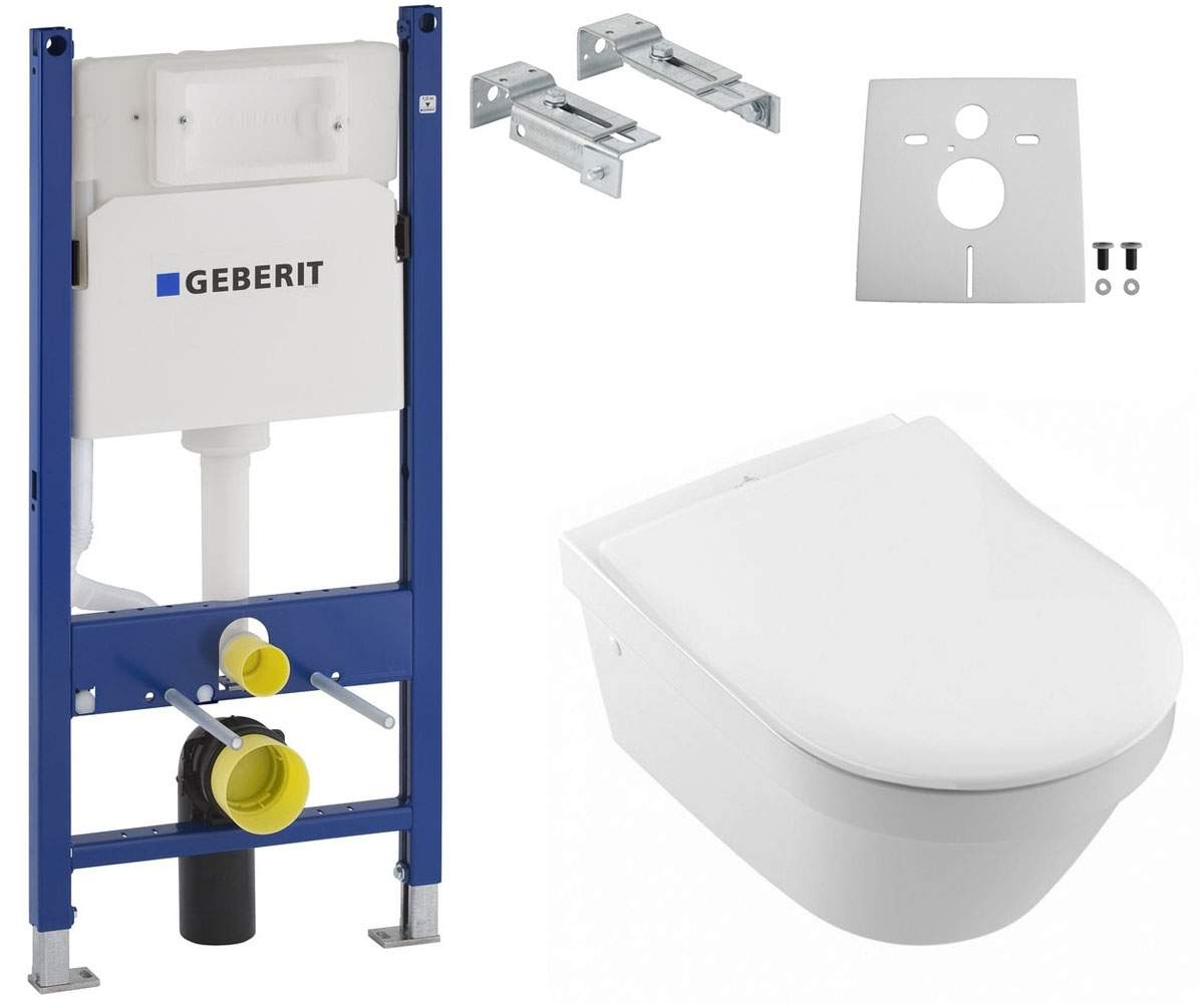 Унітаз з установкою 3 в 1 VILLEROY & BOCH ARCHITECTURA 4694R001+9M70S101+458.126.00.1 4694R001+9M70S101+458.126.00.1