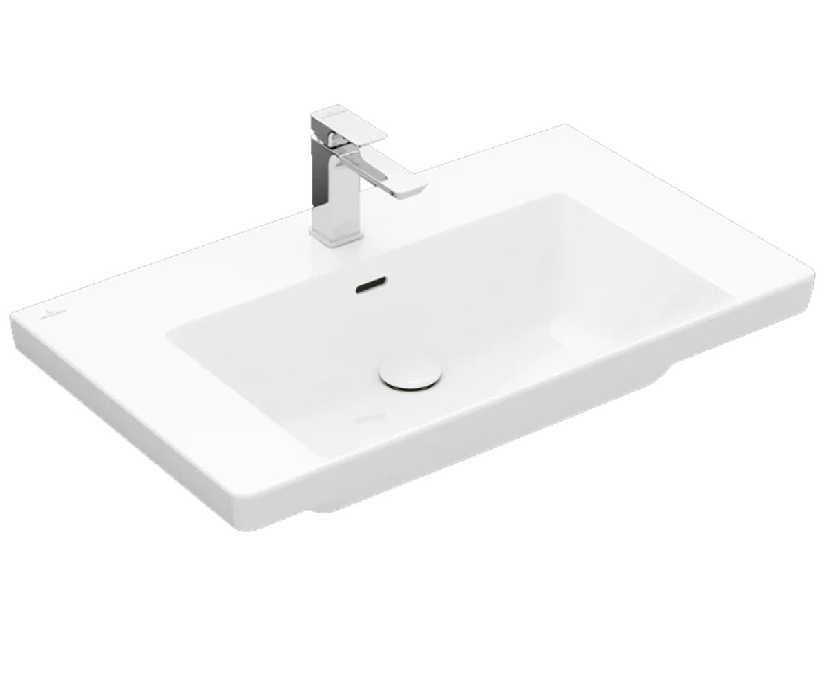 Умивальник 80 см VILLEROY & BOCH SUBWAY 3.0  4A708001 4A708001