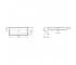 MEMENTO умивальник 120*47см без отв, з переливом, White Alpin CeramicPlus  MEMENTO 5133C6R1:Чертеж 