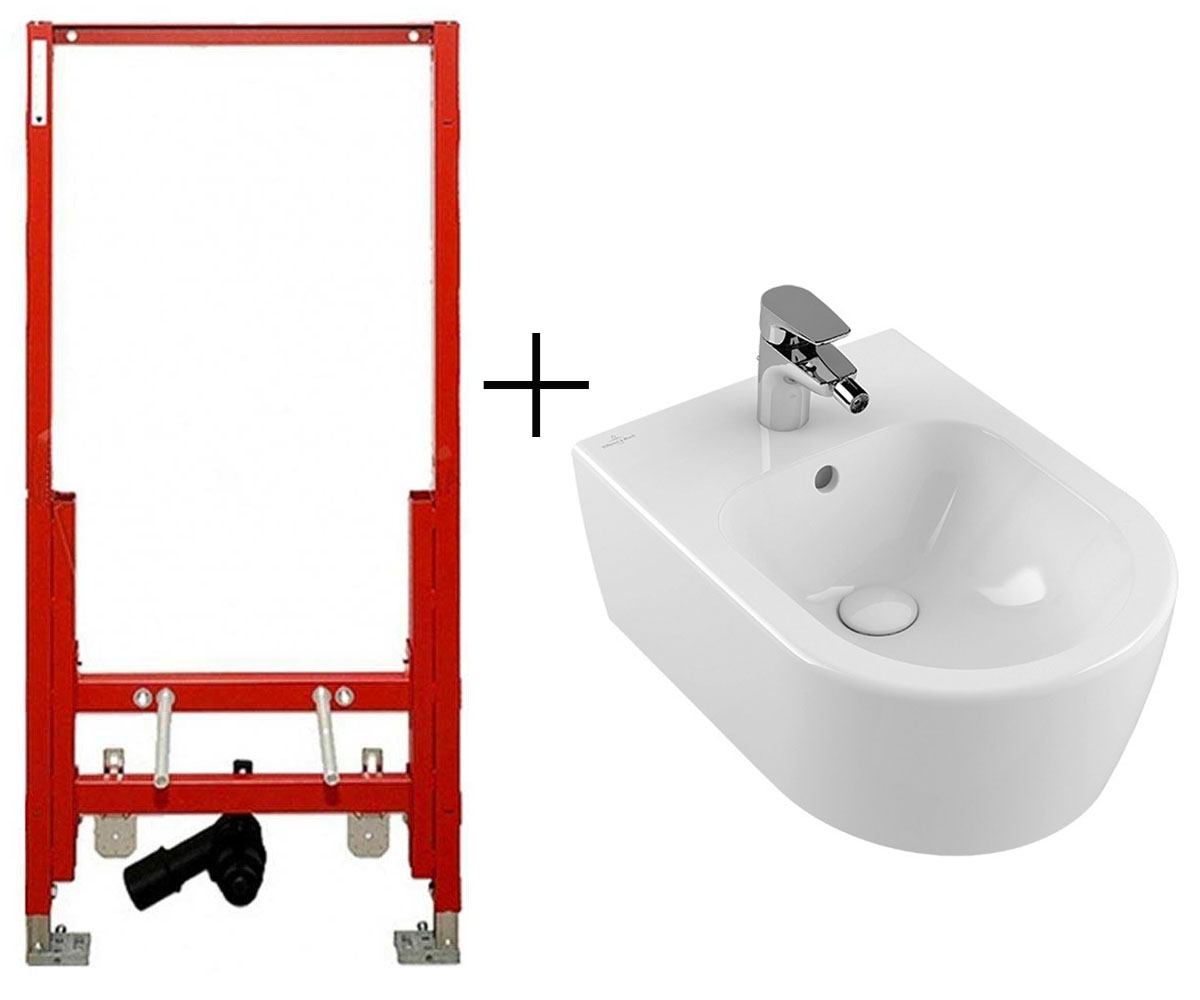 Біде з інсталяцією VILLEROY & BOCH AVENTO 54050001+9330000N 54050001+9330000N