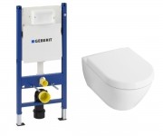 Настінні унітази VILLEROY & BOCH SUBWAY 2.0 56001001+9M68S101+458.121.21.1.N