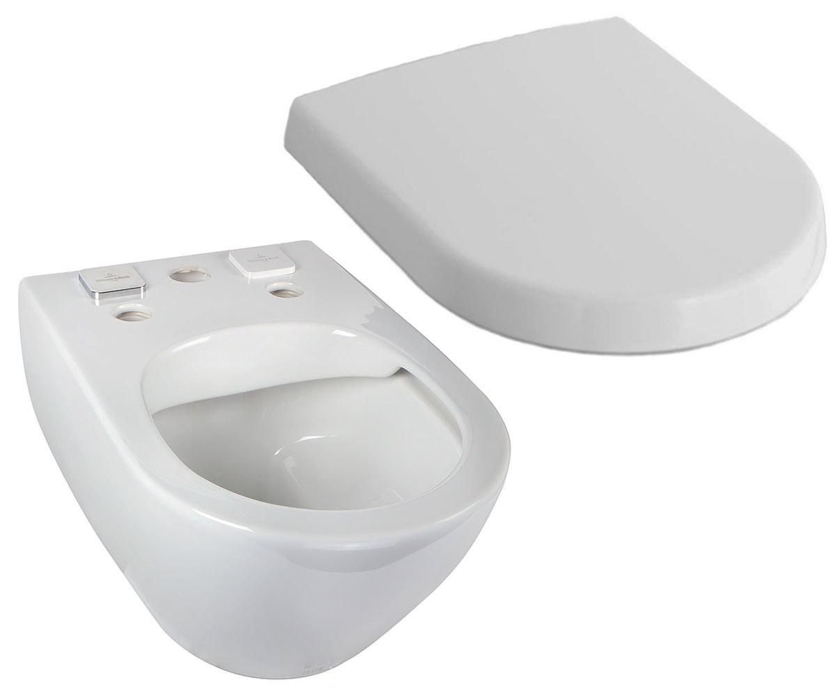 Сидіння для унітазу VILLEROY & BOCH SUBWAY 2.0 5614A101+9M68S101 5614A101+9M68S101