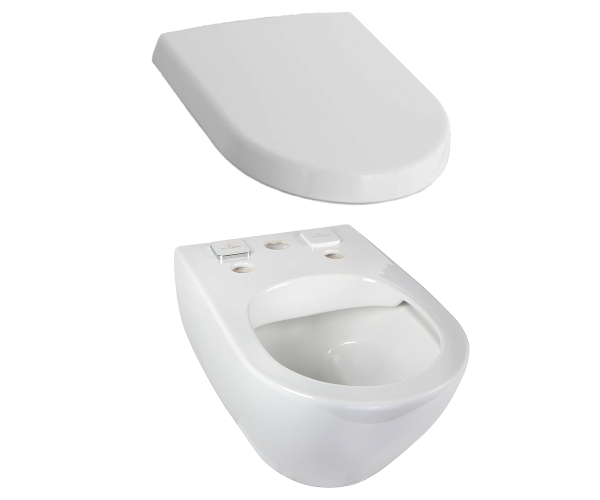 VILLEROY унітаз з сидінням  VILLEROY & BOCH SUBWAY 2.0 5614A1T1+9M68S101 5614A1T1+9M68S101