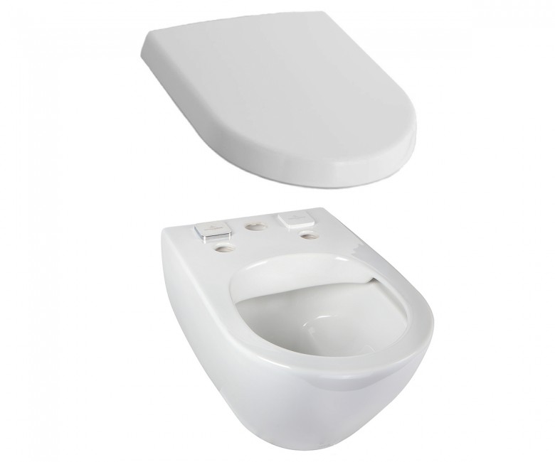 VILLEROY унітаз з сидінням  VILLEROY & BOCH SUBWAY 2.0 5614A1T1+9M68S101 5614A1T1+9M68S101