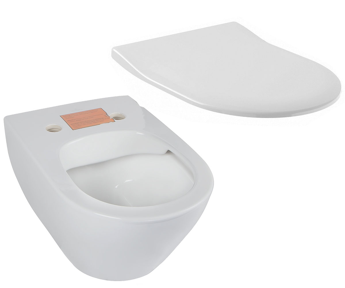 Унітаз з сидінням VILLEROY & BOCH SUBWAY 2.0 5614R001+9M78S101 5614R001+9M78S101