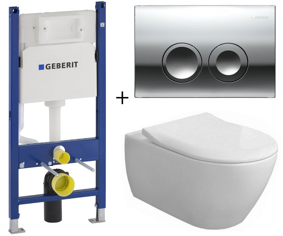 Унітаз з установкою VILLEROY & BOCH SUBWAY 2.0 5614R2R1+458.121.21.1.N 5614R2R1+458.121.21.1.N