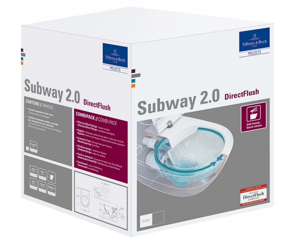 Чаша унитаза с сиденьем soft closing  SUBWAY 2.0 5614R2R1:Фото 2