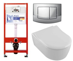 Унітаз з установкою VILLEROY & BOCH AVENTO 5656RS01+9400005