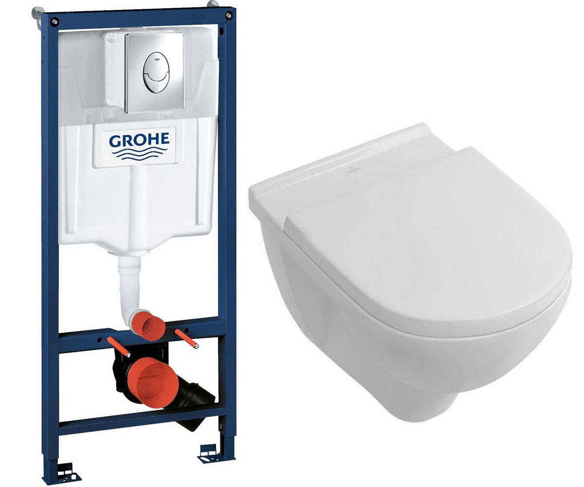 Установка з унітазом VILLEROY & BOCH O.NOVO 5660H101+38721001 5660H101+38721001