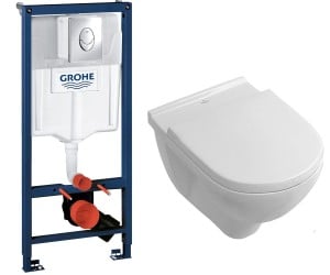 Унітаз з інсталяцією VILLEROY & BOCH O.NOVO 5660HR01+38721001