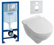 Туалет 4-в-1 VILLEROY & BOCH O.NOVO 5660HR01+38772001+37131000