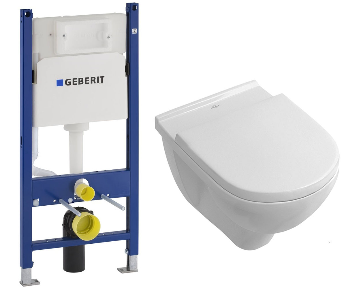 Унитаз с инсталляцией VILLEROY & BOCH O.NOVO 5660HR01+458.126.00.1 5660HR01+458.126.00.1