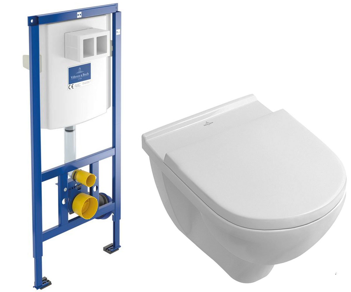 Унітаз VILLEROY 3-в-1  VILLEROY & BOCH O.NOVO 5660HR01+92246100 5660HR01+92246100