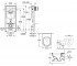 Комплект с унитазом  ARCHITECTURA 5684H101+38721001:Чертеж 