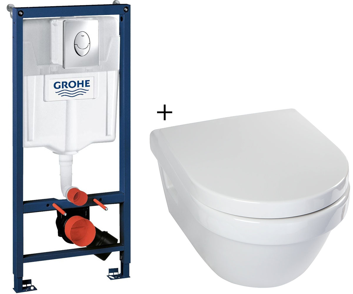 Установка з унітазом VILLEROY & BOCH ARCHITECTURA 5684H101+38721001 5684H101+38721001