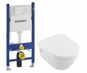 Унітаз з установкою VILLEROY & BOCH ARCHITECTURA 5684H101+458.126.00.1
