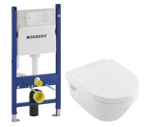 Унітаз з установкою VILLEROY & BOCH ARCHITECTURA 5684H101+458.126.00.1