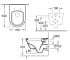 Унитаз с крышкой soft-close  ARCHITECTURA 5684H101:Чертеж 