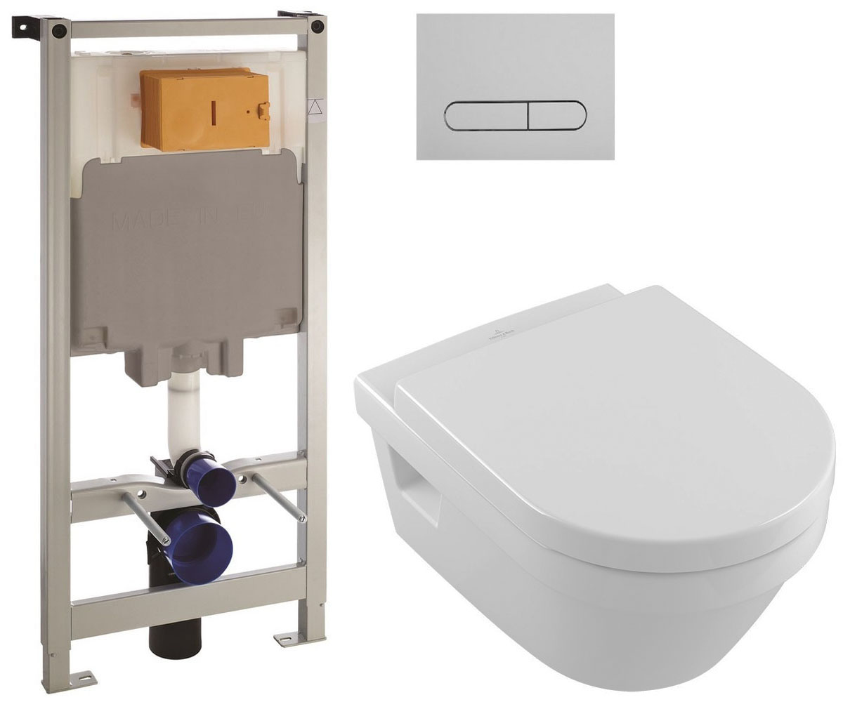 Туалет 4-в-1 VILLEROY & BOCH ARCHITECTURA 5684HR01+141515 5684HR01+141515
