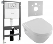 Унітаз з установкою 3 в 1 VILLEROY & BOCH ARCHITECTURA 5684HR01+212010