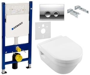 Унітаз з інсталяцією 4 в 1 VILLEROY & BOCH ARCHITECTURA 5684HR01+458.161.21.1