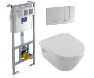 Унітаз з установкою VILLEROY & BOCH VICONNECT 5684HR01+92214200+92214361