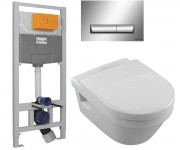 Унітаз з установкою 3-в-1 VILLEROY & BOCH ARCHITECTURA 5684HR01+I8120