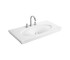 LA BELLE стаканчик меблевий 3-отворний 100*49см, без переливу, білий Alpin CeramicPlus VILLEROY & BOCH LA BELLE 6124AUR1 6124AUR1