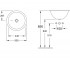 Умывальник  LOOP & FRIENDS 61405101:Чертеж 