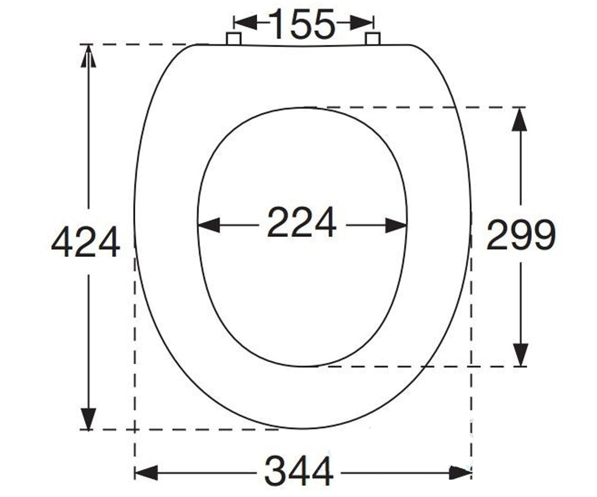 Сиденье для унитаза  AMADEA 881061R1:Чертеж 